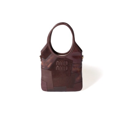 MIU MIU IVY LEATHER HANDBAG 5BA281 (24*20cm)
